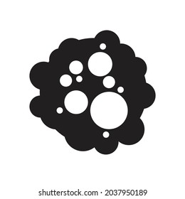 Bacteria and Viruses Icon, isolated on white background, Vector illustration.