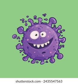 bacteria, viruses or purple germs