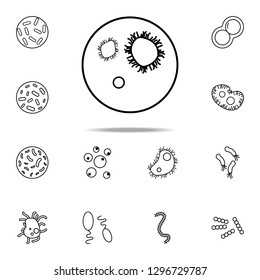 bacteria in vitro icon. Bacteria icons universal set for web and mobile
