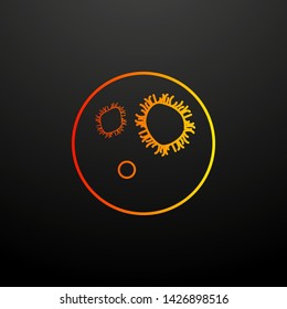 bacteria in vitro nolan icon. Elements of bacteria set. Simple icon for websites, web design, mobile app, info graphics