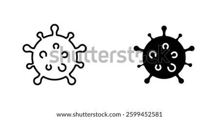 Bacteriaicons for ui. vector illustration