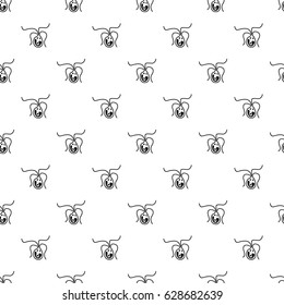 Bacterial cell pattern seamless in simple style vector illustration