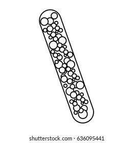 Bacterial cell structure icon