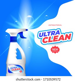 Bacterial cleaner bottle for house