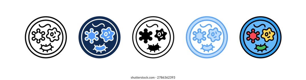 Bacterial Infection Icon Multiple Style