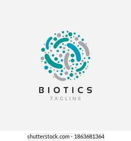 bacterial  logo design symbol illustration vector template