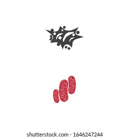 Bacterial Logo Template vector symbol nature