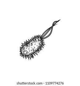 Bacterial microorganism hand drawn outline doodle icon. Bacteria, germ, viruses, fungi, protozoa vector sketch illustration for print, mobile and infographics on white background.