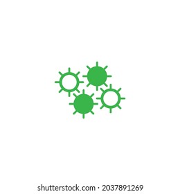 Bacterial Probiotic icon vector flat design template