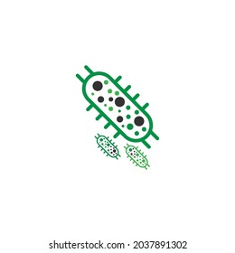Bacterial Probiotic icon vector flat design template