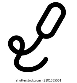 Bacterial structure with a fine strand layout