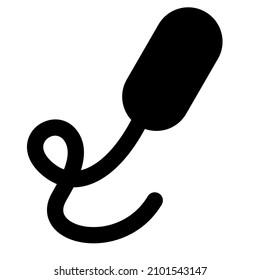 Estructura bacteriana con un diseño de cadena fino