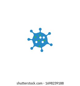 Bacterial Virus icon vector flat design
