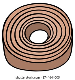 El parche bactericida. Se utiliza para reparar apósitos, tubos, catéteres, cortes y otras lesiones menores de la piel. Ilustración del vector de color en un fondo blanco aislado. Temas médicos. Estilo de caricatura. 