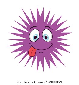 bacterium character isolated icon design, vector illustration  graphic 