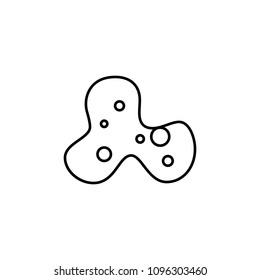 bacterium icon. Element of microorganisms icon for mobile concept and web apps. Thin line bacterium icon can be used for web and mobile on white background