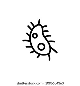 bacterium icon. Element of science icon for mobile concept and web apps. Thin line bacterium icon can be used for web and mobile on white background
