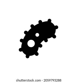 bacterium Icon. Flat style design isolated on white background. Vector illustration