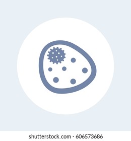 bacterium icon isolated on white