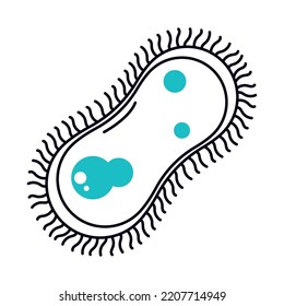 bacterium icon on white background
