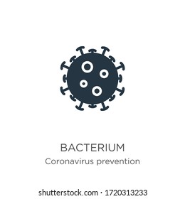 Bacterium icon vector. Trendy flat bacterium icon from Coronavirus Prevention collection isolated on white background. Vector illustration can be used for web and mobile graphic design, logo, eps10