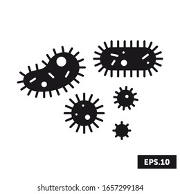 BACTERIUM Icon, VIRUS Sign/Symbol Vector