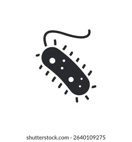 bacterium icons isolated on White Background. Flat style design