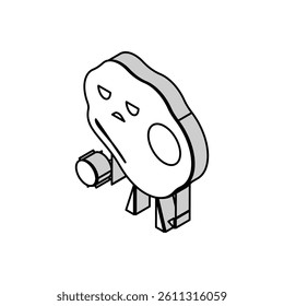 bacterium ill isometric icon vector. bacterium ill sign. isolated symbol illustration