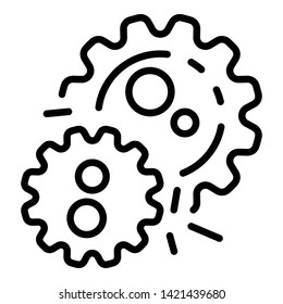 The bacterium multiplies icon. Outline bacterium multiplies vector icon for web design isolated on white background