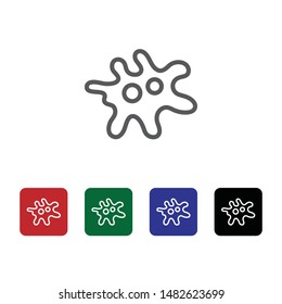 Bacterium vector icon. Element of medicine for mobile concept and web apps illustration. Thin line icon for website design and development. Vector icon