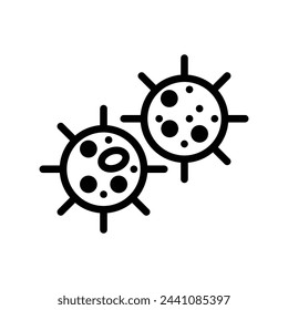 bacterium vector line icon symbol