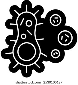 Bactery Icon, Unicelluler, microbactery, microbe