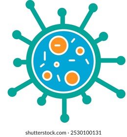 Bactery Icon, Unicelluler, microbactéria, micróbio