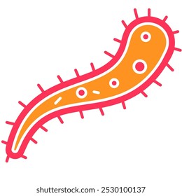Bactery Icon, Unicelluler, microbactéria, micróbio