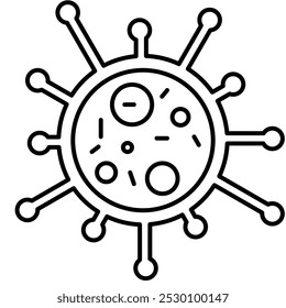 Bactery Icon, Unicelluler, microbactery, microbe