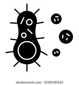 Bactery Icon, Unicelluler, microbactery, microbe