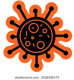 Bactery Icon, Unicelluler, microbactéria, micróbio