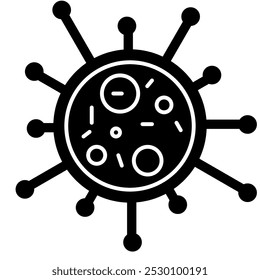 Bactery Icon, Unicelluler, microbactery, microbe