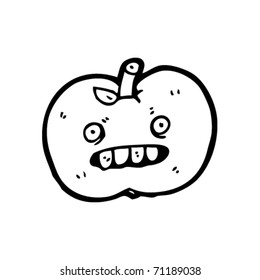 Apfelkarikatur