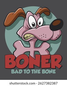 Bad To The Bone Cartoon Design