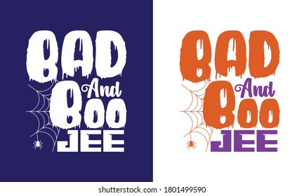 Bad And Boo Jee Printable Vector Illustration