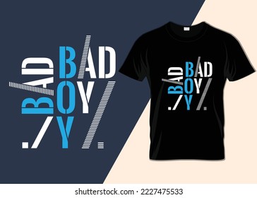 Bad boy minimalist T-shirt design