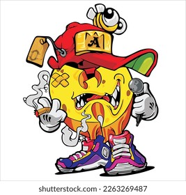 bad boy in vector art style