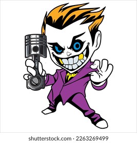 bad boy in vector art style