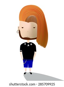 bad boys and hipster style vector illustration