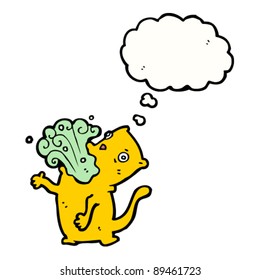 bad breath cat cartoon