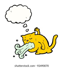 bad breath cat cartoon