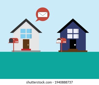 Bad Communication By Sending Letter To Wrong Address Vector