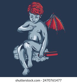 Bad Cupid Demon Evil Illustration