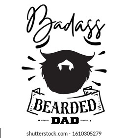 Bad dad Typography modern Fashion Slogan for T-shirt and apparels graphic vector Print.